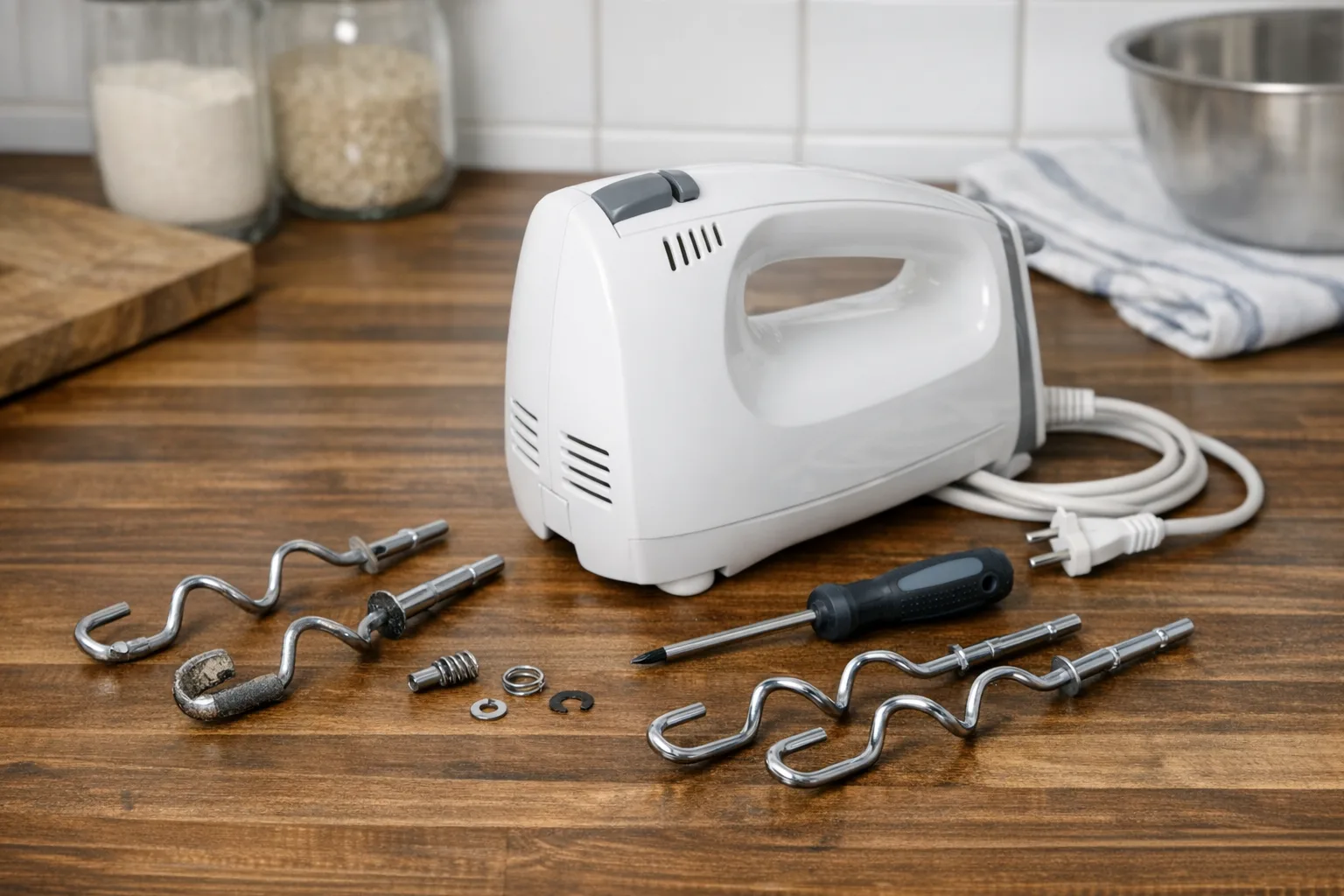 Lockere oder defekte Knethaken am Handmixer selbst austauschen