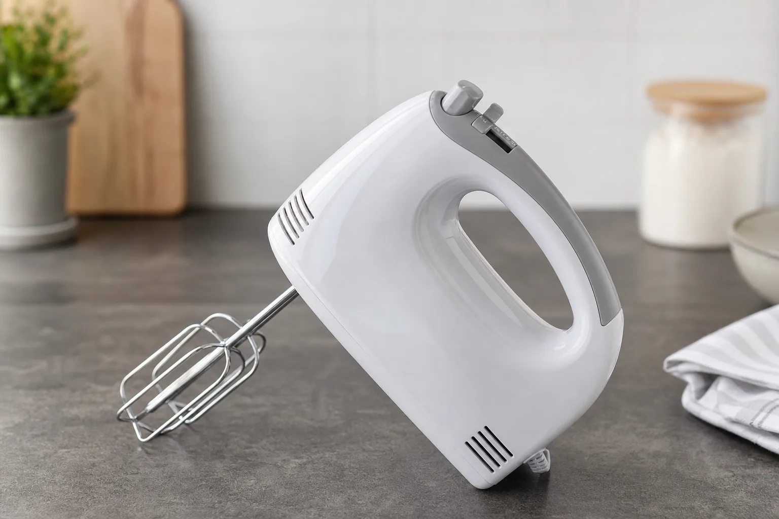Bedienung der Drehzahlstufen beim Handmixer einfach erklaert