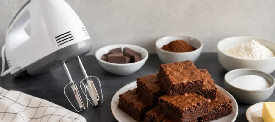 Basic Brownie-Rezept mit dem Handmixer – Einfach und schokoladig