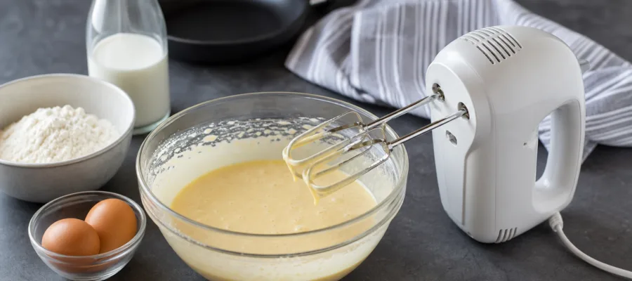 Lockere Pfannkuchen mit dem Handmixer mixen – Einfach und schnell