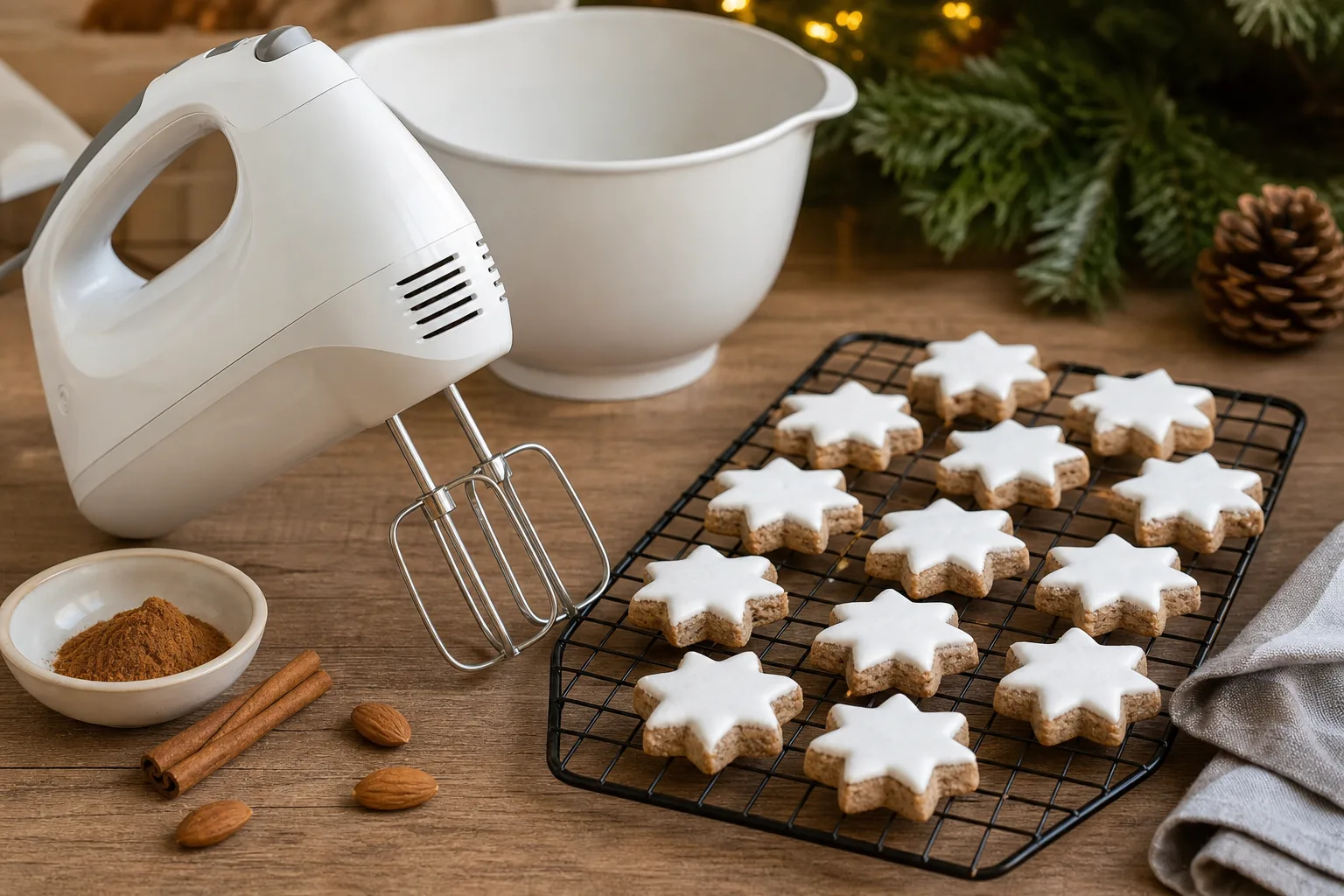 Einfache Zimtsterne backen mit dem Handmixer – Ideal zur Weihnachtszeit
